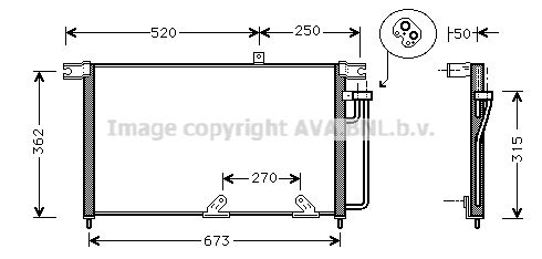 AVA QUALITY COOLING Kondensators, Gaisa kond. sistēma DW5033